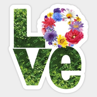 Flower & Garden LOVE Sticker